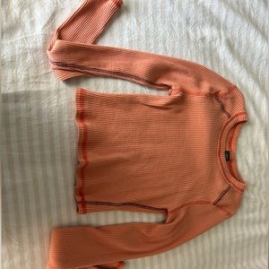 Orange Long Sleeve Top